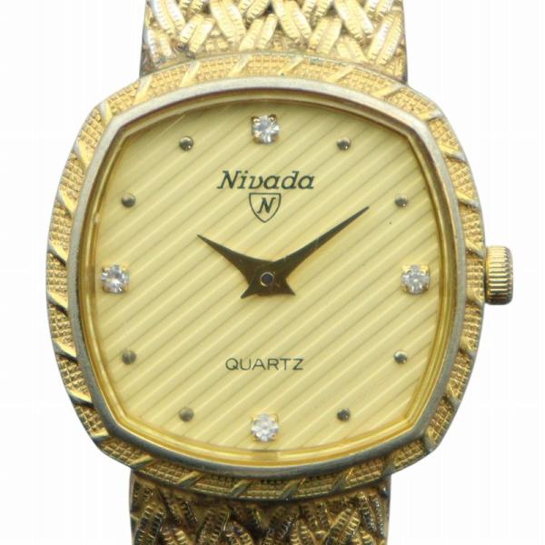 NIVADA ニバダ プレミアム 11pストーン レディース 腕時計 クォーツ ニバダ Nivada 腕時計 ウォッチ クォーツ スクエア 4P ラインストーン