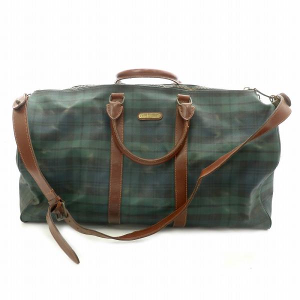 【人気アイテム】RALPH LAUREN ボストンバッグ グリーン レザー 中古・古着通販】POLO RALPH LAUREN (ポロ・ラルフローレン