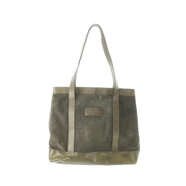 アイグナー AIGNER トートバッグ スエード 切替 型押し レザー