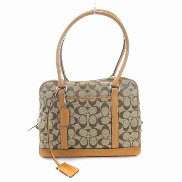 COACH（コーチ） ハンドバッグ ミニボストン シグネチャー キャンバス