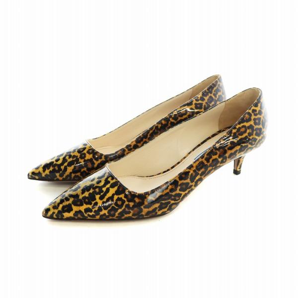 PRADA プラダ パンプス ヒョウ柄 レオパード エナメル ポインテッド