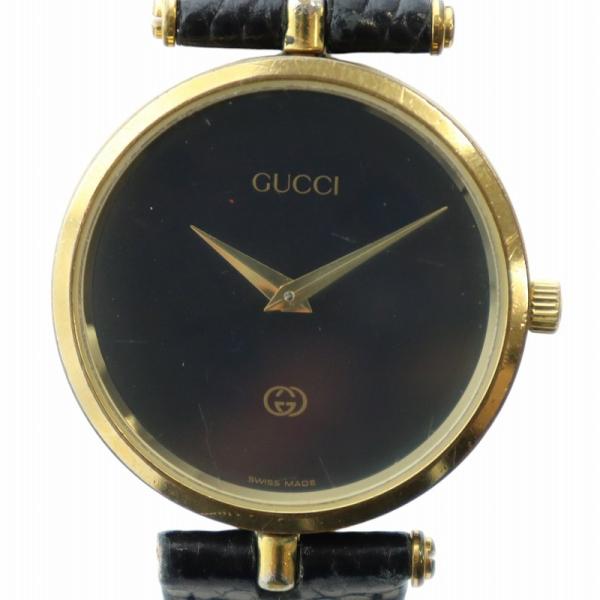 GUCCI グッチ ジャンク品 腕時計 ウォッチ クォーツ レザー