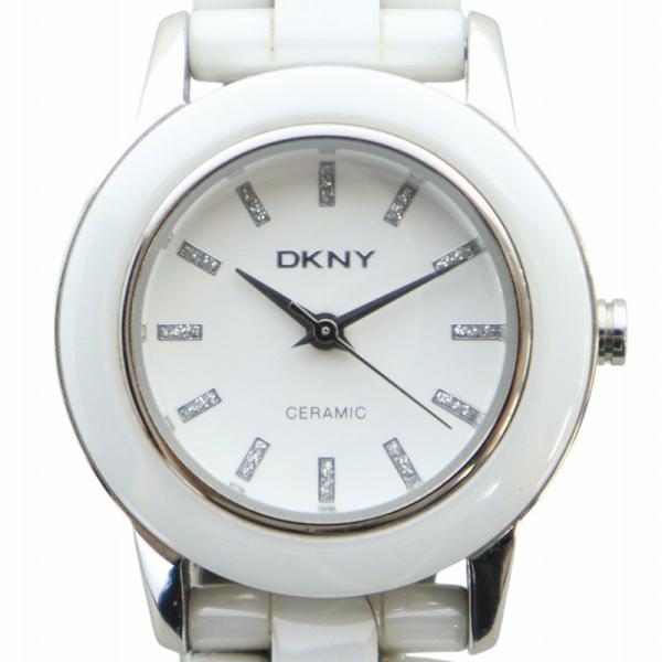 DKNY アナログ腕時計 グレー DKNY Quartz Watch NY-8321 Unisex Silver Aluminum Chronograph