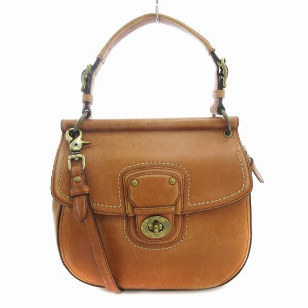 COACH（コーチ） ハンドバッグ ショルダー 2WAY レザー 茶 ブラウン