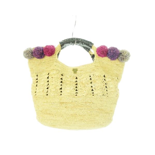ANNA SUI アナスイ かごバッグ ハンドバッグ ストロー サマー