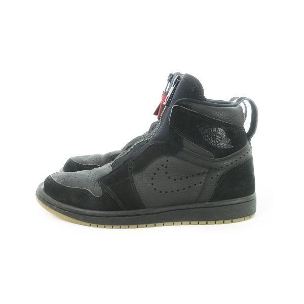NIKE ナイキ AIR JORDAN 1 HIGH ZIP BLACK GUM スニーカー