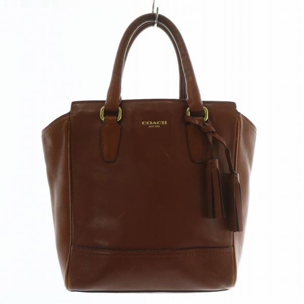 COACH（コーチ） ハンドバッグ ショルダー 2WAY レザー タッセル ロゴ