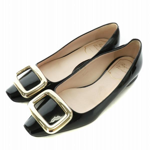 ロジェヴィヴィエ ROGER VIVIER メタルバックル レザー