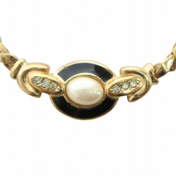 DIORゴールド パール付きネックレス 即発*DIOR ディオール CLAIR D LUNE ネックレス パール ゴールド