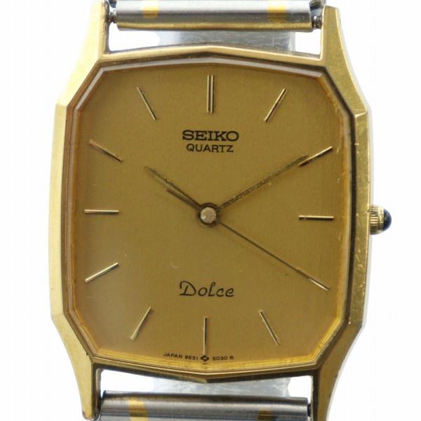 SEIKO Dolce 腕時計(クォーツ) シルバー/ゴールド セイコー SEIKO ドルチェ Dolce 腕時計 ウォッチ クォーツ ロゴ