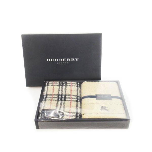 未使用品 バーバリー ロンドン BURBERRY LONDON フェイスタオル 2枚