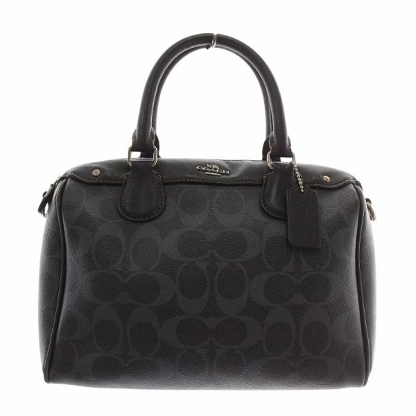 コーチ ハンドバッグ ショルダー 2WAY PVC レザー シグネチャー ネイビー F57672 レディース COACH COACH（コーチ） ハンドバッグ ショルダー 2WAY PVC レザー