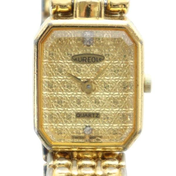 オレオール　 ゴールド 腕時計 オレオール AUREOLE 腕時計 ウォッチ クォーツ スクエア ライン