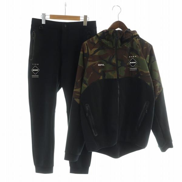 FC Real Bristol 迷彩柄パーカー スウェットパンツ　セットアップ F.C.R.B. - FCRB スター 迷彩 カモ ブリストル セットアップの