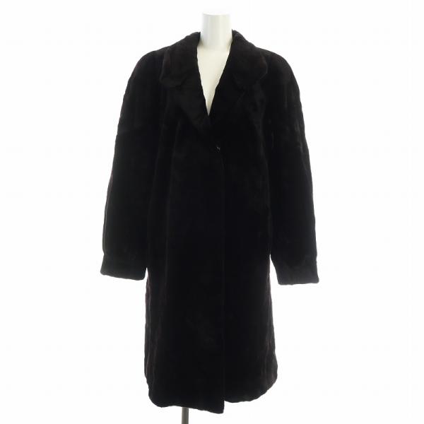 サガミンク 銀サガ 毛皮コート シェアードミンクファー 長袖 ダブル