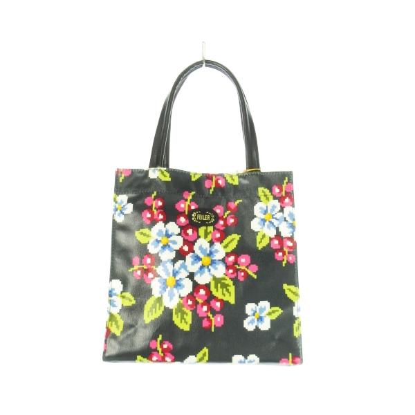 【美品】FEILER リュック 花柄 カバン バッグ 未使用品 フェイラー FEILER トートバッグ ハンドバッグ PVC レザー 革