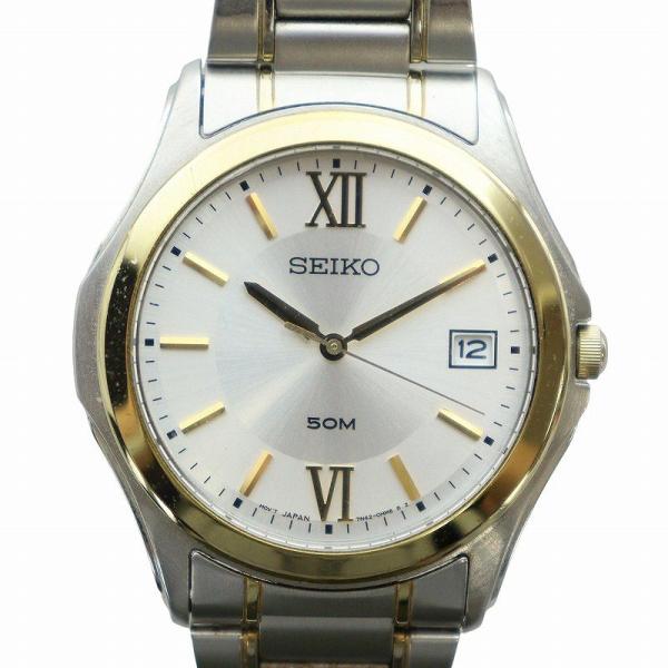 稼動品　SEIKO セイコー　ゴールド　オーバル　カラーストーン　腕時計 セイコー SEIKO 50M 7N42-0EY0 腕時計 ウォッチ クォーツ ローマン