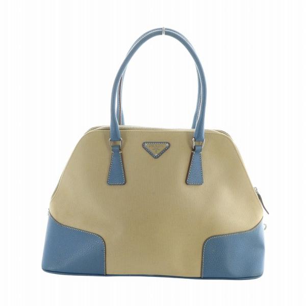 PRADA プラダ テスート ナイロン ハンドバッグ ブラウン 三角ロゴプレート PRADA プラダ ハンドバッグ トートバッグ キャンバス レザー