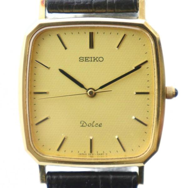 【14K】SEIKO Dolce レディースクォーツ式腕時計　ジャンク 2025年最新】seiko dolce 14kの人気アイテム - メルカリ