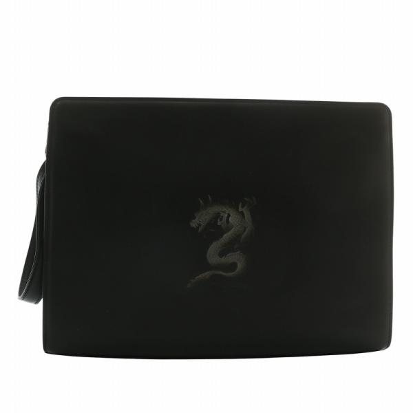 ジャンポールゴルチェ ドラゴン型押し レザークラッチバッグ