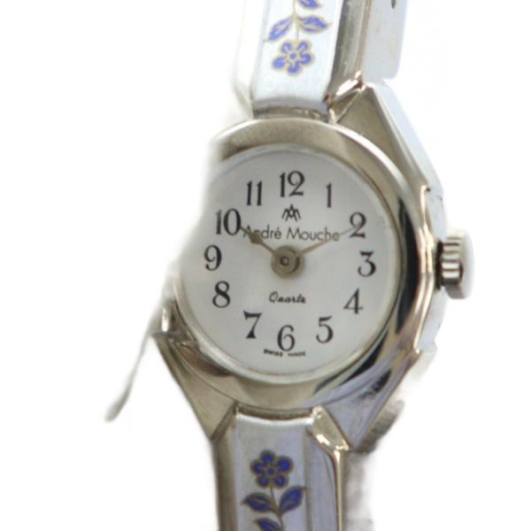 【希少】ANDRE MOUCHE アンドレムッシュ 腕時計 バングル シルバー アンドレ ムッシュ Andre Mouche バングルウォッチ ブレス