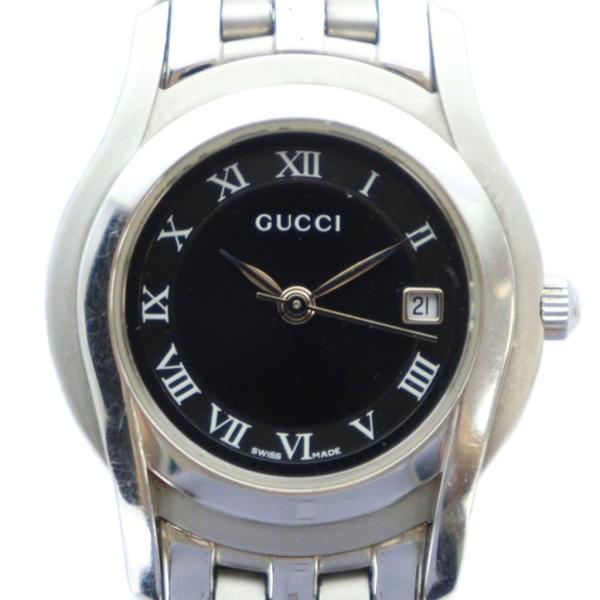 GUCCI アンティーク 1998 シルバー 時計 黒文字盤 腕時計 vectorpremium_165-502507220008