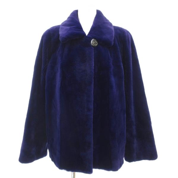 ●良品●　SAGA MINK　シェアード　染めミンク　銀サガ　毛皮　ファーコート サガミンク SAGA MINK 銀サガ シェアードミンク ファー コート 毛皮