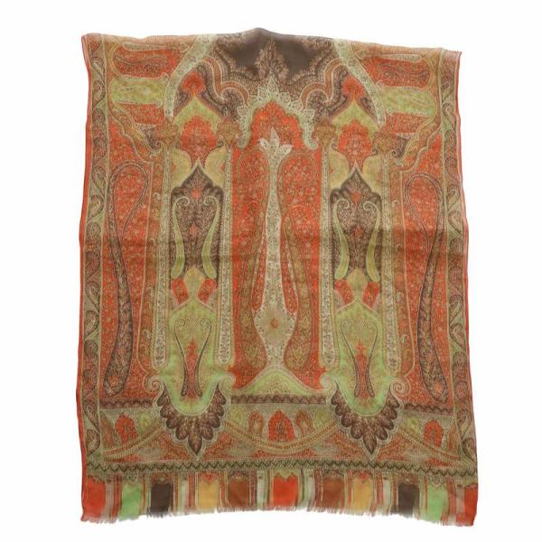ETRO（エトロ） ストール スカーフ 薄手 絹 シルク ペイズリー柄 総柄