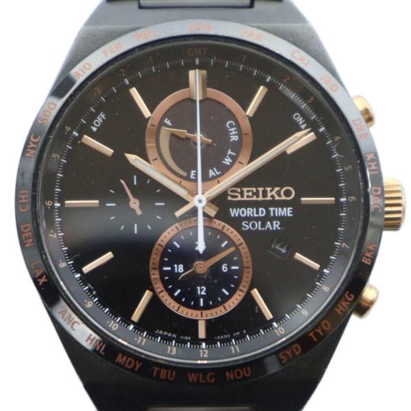 セイコー SEIKO 腕時計 ウォッチ ソーラー クロノグラフ デイト