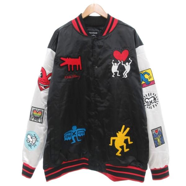 USS McCandless海軍記念 ジャンパー 刺繍スタジャンブルゾン 黒