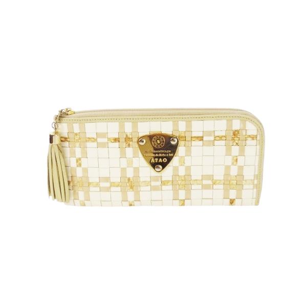 ATAO アタオ 長財布 レザー ブラック シボ L字 ファスナー 楽天市場】アタオ 長財布（形状（財布）長財布（L字ファスナー