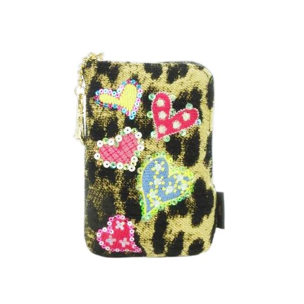 ブルマリン　レザー　ヒョウ柄　スパンコール vectorpremium_165-502508130158