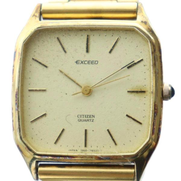 【稼働】CITIZEN　エクシード　時計　1Pダイヤ オーバル ゴールド シチズン CITIZEN オクタゴン エクシード 腕時計 ウォッチ クォーツ