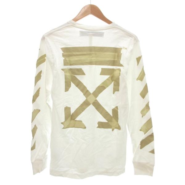 【美品/希少カラー】Off-White アローロゴ ロングスリーブTシャツ 長袖 ロングスリーブ Tシャツ ロングTシャツ レディース メンズ ロンT