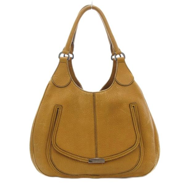 トッズ TOD'S ハンドバッグ ロゴ レザー 茶 ブラウン /AE □GY18