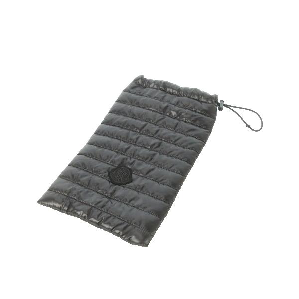 MONCLER モンクレール ポーチ 巾着 ナイロン 中綿 ロゴ 黒 ブラック  