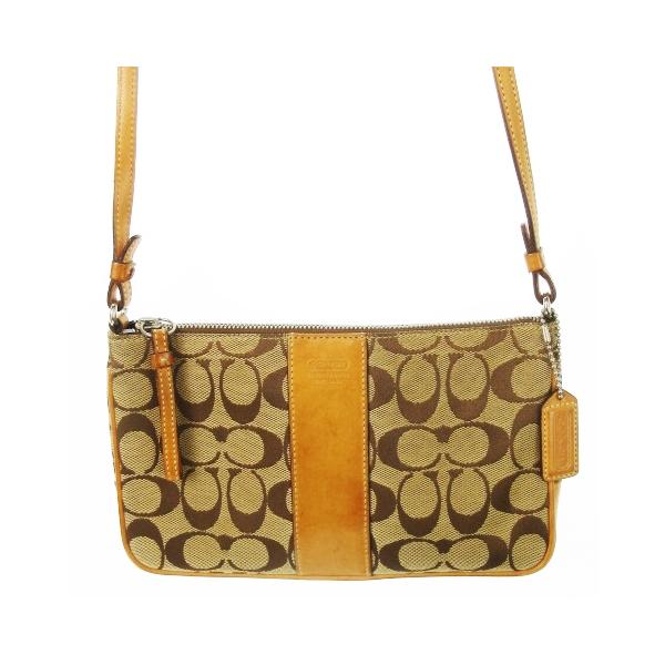 COACH（コーチ） ショルダーバッグ キャンバス レザー 革 シグネチャー