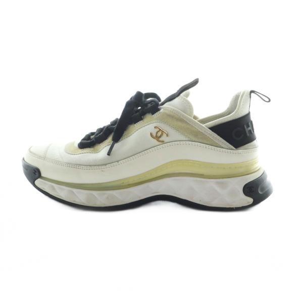 美品✨ CHANEL ココマーク マトラッセ ファブリック スニーカー 23cm CHANEL（シャネル） スニーカー シューズ ココマーク マトラッセソール