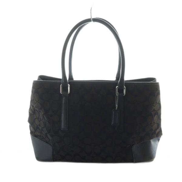 COACH（コーチ） トートバッグ ハンド キャンバス レザー シグネチャー