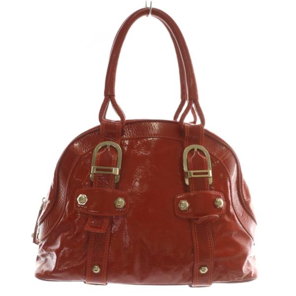 【中古】バリー BALLY ハンドバッグ トート エナメル ロゴ ゴールド金具 赤 レッド /XZ ■GY18 レディース Bally（バリー） ハンドバッグ トート エナメル ロゴ ゴールド金具 赤