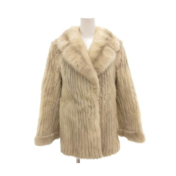 【中古】オズファー OSFUR ファーコート 毛皮 ミンクファー ベージュ /AE ■GY18 レディース オズファー OSFUR ファーコート 毛皮 ミンクファー ベージュ /AE