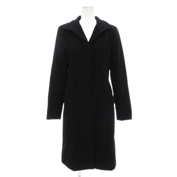 ANAYI アンゴラ ショールカラー ロングコート 黒 アナイ ANAYI ロングコート アンゴラ 36 黒 ブラック /UO □GY18
