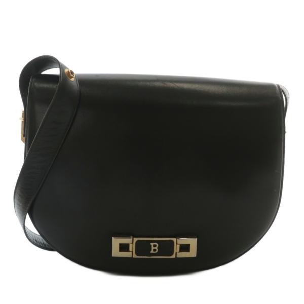 Bally（バリー） ショルダーバッグ レザー フラップ ロゴ ゴールド金具
