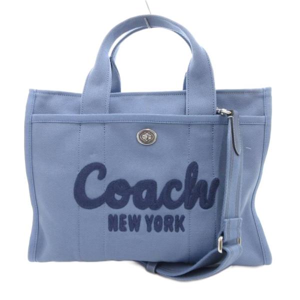 【中古】コーチ COACH NEW YORK CP158 カーゴ トートバッグ ショルダー 2way キャンバス ロゴ /JS ■GY18 COACH（コーチ） COACH NEW YORK CP158 カーゴ トートバッグ