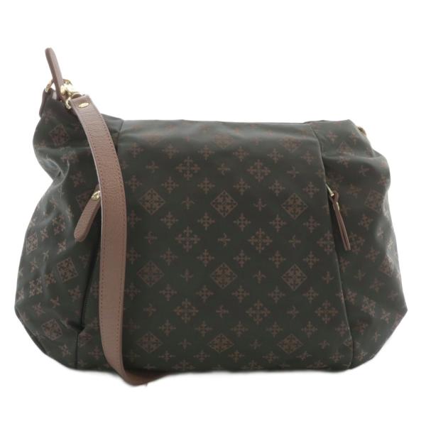 ラシット RUSSET ショルダーバッグ ナイロン ロゴ 総柄 グレー /XZ