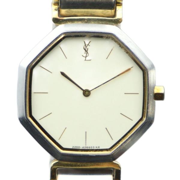 サンローラン　アナログ腕時計 シルバー Yves Saint Laurent（イヴ・サンローラン） ジャンク品 2200-222377