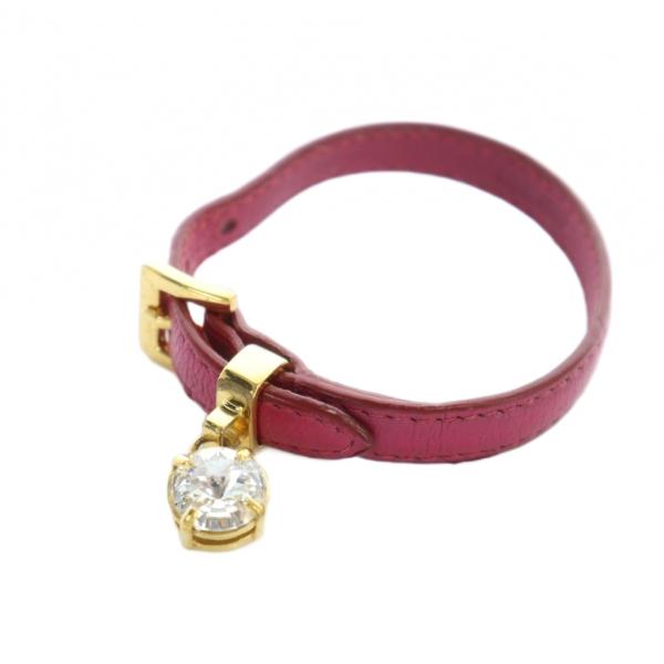 miu miu（ミュウミュウ） ブレスレット アクセサリー ロゴ レザー