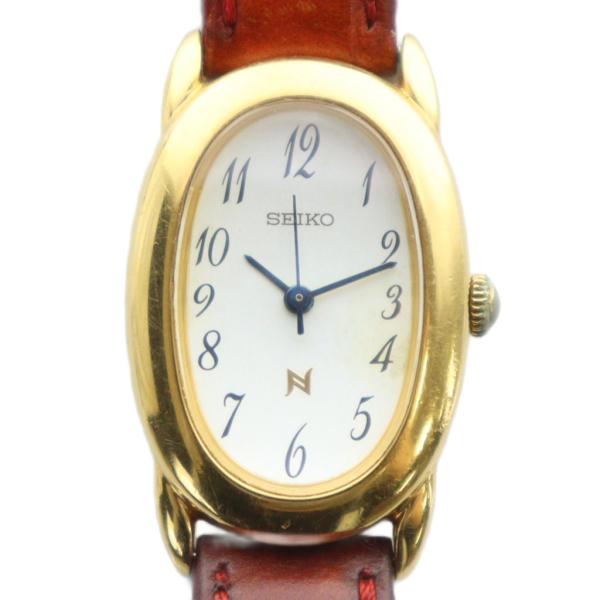 セイコー SEIKO 1F21-5B70 腕時計 ウォッチ クォーツ 白文字盤 ロゴ