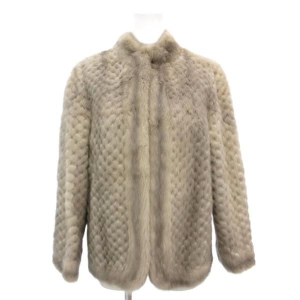 ノーブランド サファイアミンクファー コート 9 毛皮 ミドル ハーフ丈