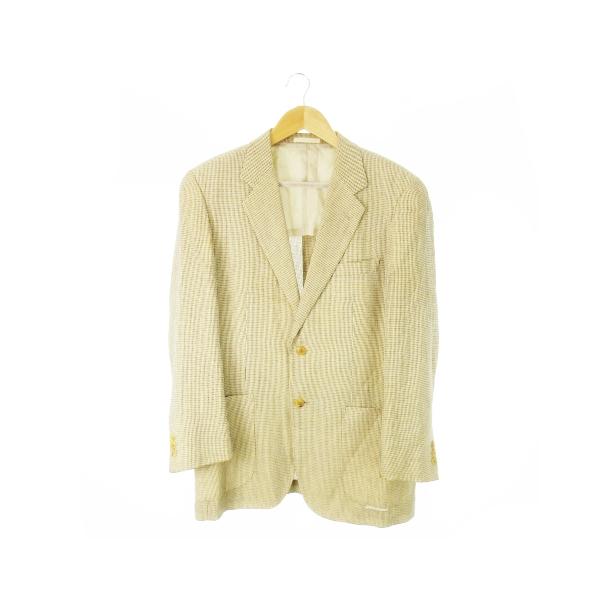 バーバリーロンドン テーラードジャケット ラムレザー　ベージュ　サイズ44 バーバリー ロンドン BURBERRY LONDON テーラードジャケット シングル